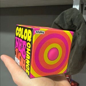 Schylling Pink & Yellow Color Change Nee Doh Stress Toy